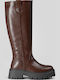 Damenstiefel mit Mittelhohem Absatz Braun