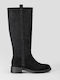 Wildleder Damenstiefel Schwarz