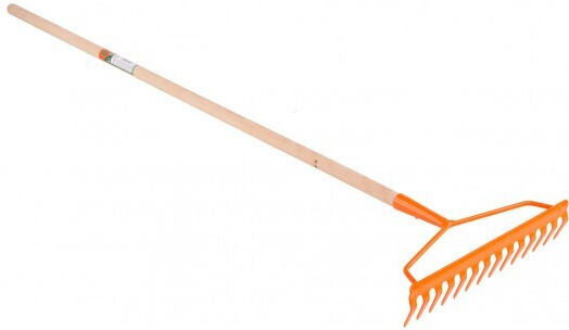 Flo 35758 Gartenharke Bogenharke mit Stange 130cm