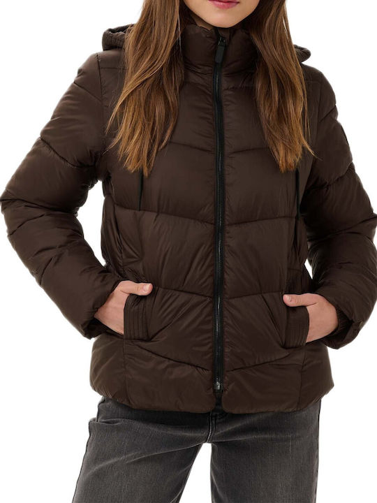 Kaffe Women's Winter Jacket Brown