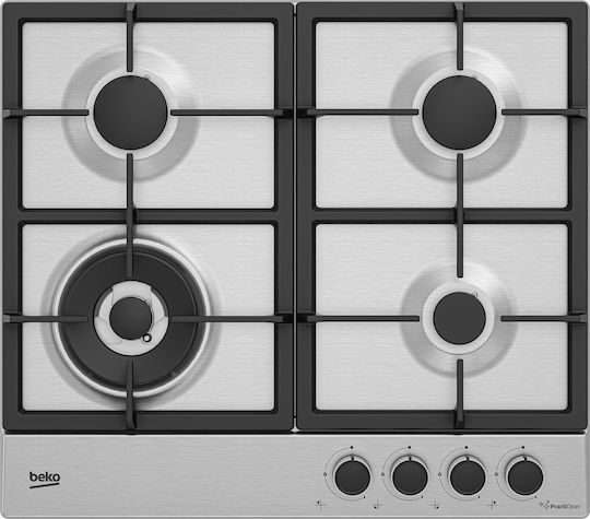 Beko Autonomous Gas Cooktop Inox 58x51cm