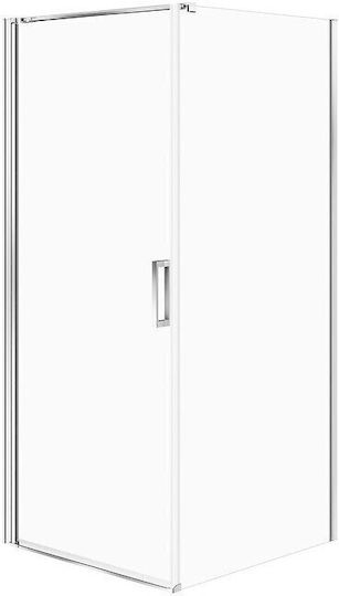 Cersanit Shower Cabin for Shower with Sliding Door 90x80x195cm