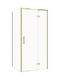 Cersanit Shower Cabin for Shower with Hinged Door 80x80x195cm Mat Oro