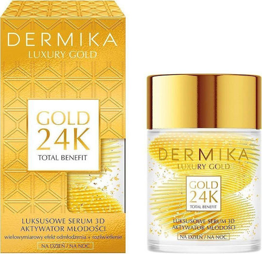 Dermika Moisturizing & Anti-aging Face Serum with Hyaluronic Acid for Brightening 60gr