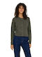 Damen Strickjacke Gestrickt Grünes