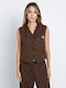 Women's Brown Vest