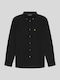 Long Sleeve Shirt In Wide Line Black