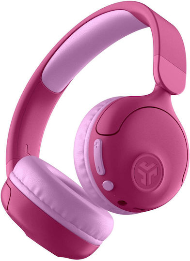 Jbuddies Pop Wireless/Wired Kids' Over Ear Headphones with 48 Hours Playing Time Pink