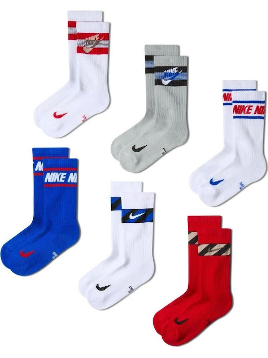 Nike Детски Чорапи Спортни Everyday Многоцветни 6 Чифта