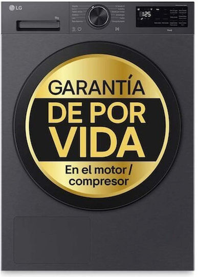 LG RHX5009TBB Uscător de rufe 9kg cu Pompă de căldură