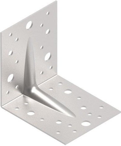 Arras Heavy-Duty Shelf Brackets Made of Metal in Silver Colour 100 Pieces