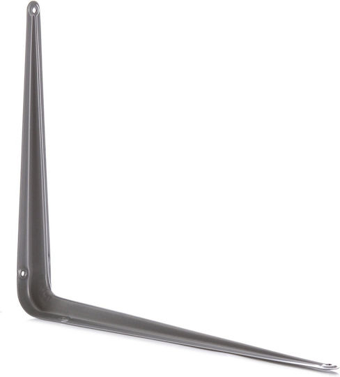 JetWorld Heavy-Duty Corner Shelf Made of Metallic in Silver Colour 300x350mm