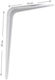 JetWorld Heavy-Duty Shelf Corner Made of Metallic in White Colour 150x200mm