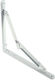Malys Group Corner Shelf Made of Metal in White Colour 300x300mm
