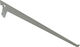 Malys Group Corner Shelf Made of Stainless Steel in Gray Colour