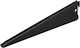 Malys Group Heavy-Duty Corner Shelf Bracket Made of Metal in Black Colour