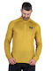 Herren Fleecejacke Senf