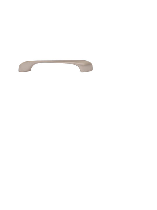 Domoletti Möbelgriff aus Metall Matt Nickel 128mm (Lochabstände 155mm)