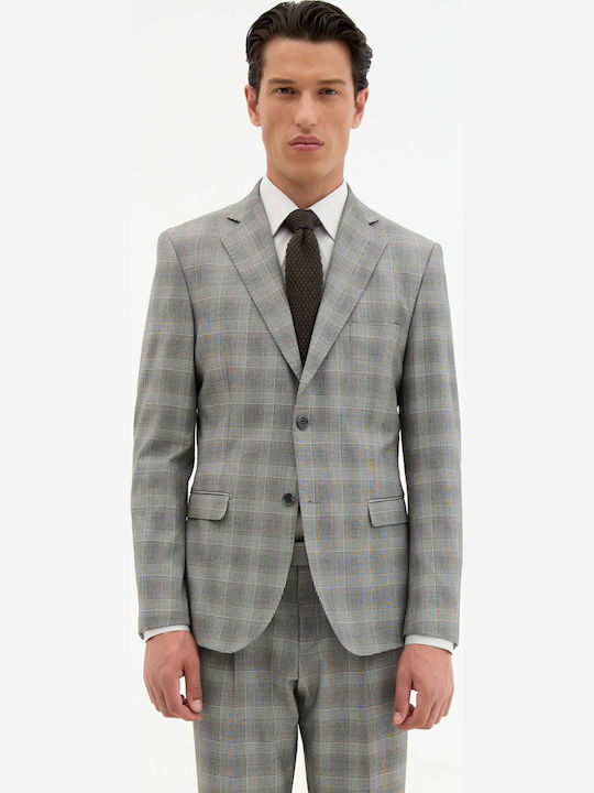 Herrenanzugsjacken mit Schlank Passform Grau
