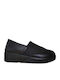 Damen Slip-Ons Leder Schwarze F316-MAUR