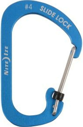 Nite Ize Slidelock Aluminium Karabiner #4 Blau
