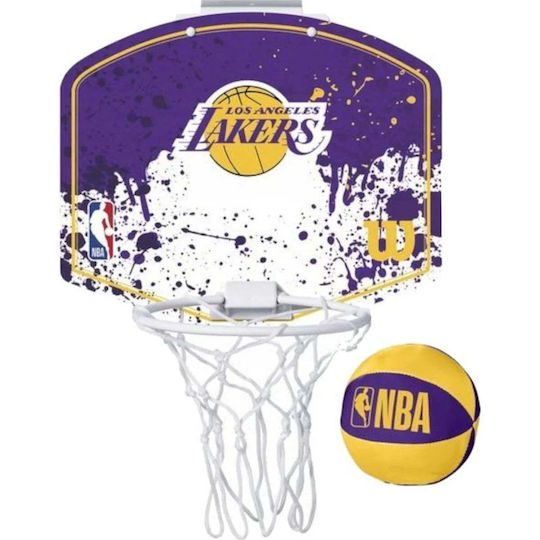 Wilson Kids' Indoor Door Basketball Hoop with Ball Nba Team Mini Hoop