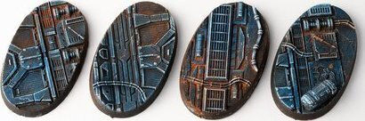 Gamers Grass Gamers Grass Bases Oval Spaceship Corridor 60 Mm 4 Pcs