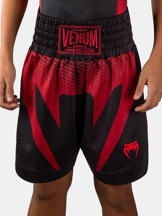 Παιδικό Σορτσάκι Πυγμαχίας Venum Attack Kids Boxing Shorts Black Red