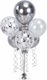 Set Luftballons Fiögkous Silber 7 Stücke