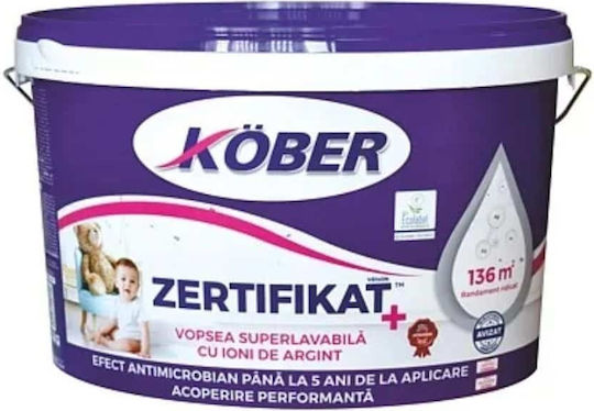 Vopsea Interioară Lavabilă 3l Alb Efect Antimicrobian Ioni Argintii