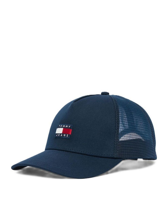 Men's Jockey with Mesh and Flat Brim Blue