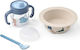 Liewood Silicone Feeding Set with Anti-Slip Base Green 4 Pieces