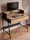 Birou Secretar Din Lemn Black Cu Picioare Metalice 78x48x95cm