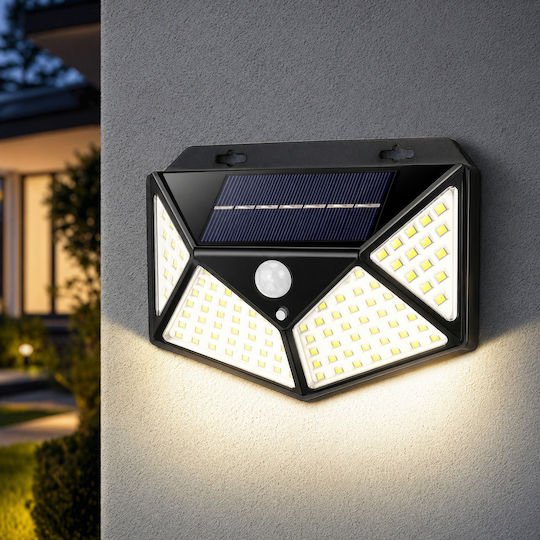 Lampă Solară Montată pe Perete cu Senzor de Mișcare 14x6x10cm