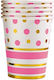Disposable Pink Drink Cup 250ml 10pcs