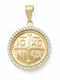 Daskalakis Kinder Amulet mit Jesus Christus aus 14K Gold 56735