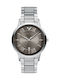 Emporio Armani Мъжки часовник 43mm на батерия със сребрист стоманен браслет