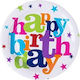 Set 6 Plăci De Unică Folosință Flippy Happy Birthday Imprimat Carton 18 Cm Diametru Multicolor