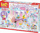 Laq Educational Building Blocks Sweet Collection Ice Cream Wagon Construction Set Moving Parts & Transparent Components