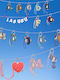 Keychain Pop Mart Monsters Pin Love Series Letter Blind Box A-m 1pc 1 Piece Random Selection