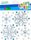 Craft with Fun Weihnachtsdeko Spray Schneeflocken 12 Stück