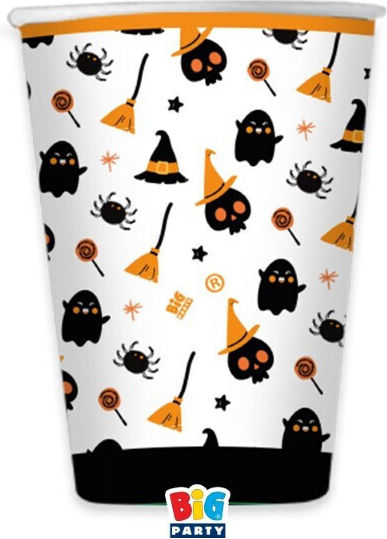 Glasses 250 Cc Spooky Halloween 6 Pieces