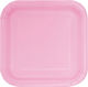 Хартиени Плочи За Десерт Квадратни Розови 16 Бройки Lovely Pink