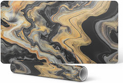 Office Keyboard Marble Swirls Accessories 90x45 Cm