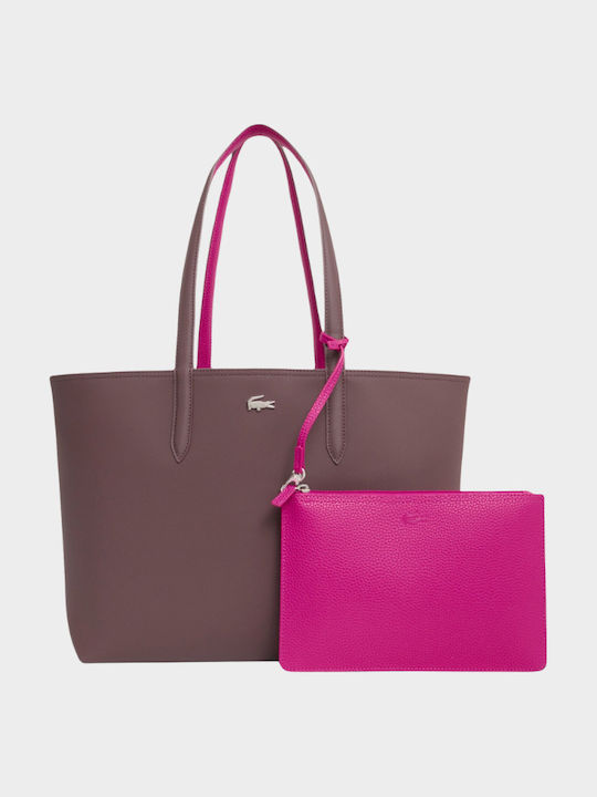 Damen Stoff Tote Tasche Krokodilmuster Braune