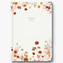 adBook Grace D Agendă zilnică B5 2027 17x25cm