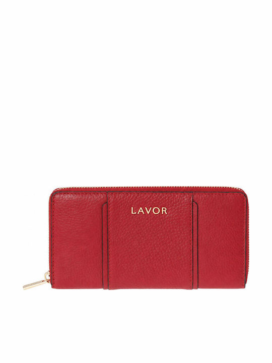 Lavor Дамски Портфейл с RFID Червен 1-6189
