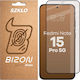 Bizon Glass Mat Folie Protectie Ecran Tempered Glass Compatibil Xiaomi Redmi Note 15 Pro 5G Negru