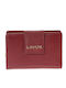 Kleines Leder Damenbrieftasche Reise mit RFID Burgundisch