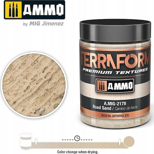 Vallejo Ammo Terraform Premium Textures Straßenstaub Material für Modellierbasis